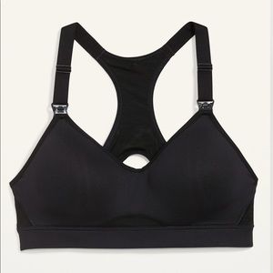 Old Navy Maternity high support Nursing Sports Bra, black, 38D